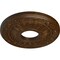 Ekena Millwork Nadia Ceiling Medallion (Canopies up to 4 7/8"), 12 1/8"OD x 3 5/8"ID x 7/8"P, Root Beer Crackle CM12NARBC - alternate 2